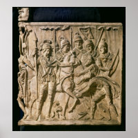 The submission of a barbarian to a Roman troop