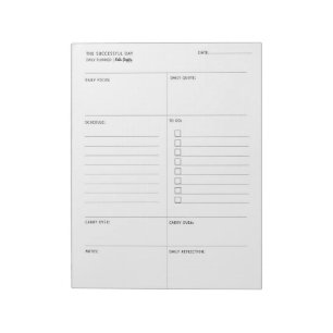 The Successful Day - Daily Planner Notepad