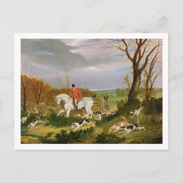 The Suffolk Hunt - Going to Cover near Herringswel Postcard (Front)