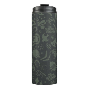 The Suicide Squad   Character Icon Pattern Thermal Tumbler