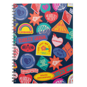 The Suicide Squad   Harley Quinn Badge Pattern Notebook