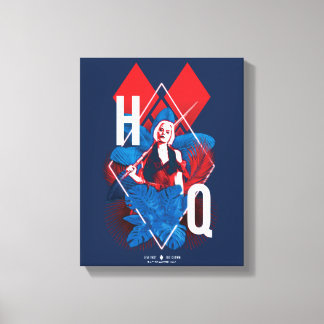 The Suicide Squad | Harley Quinn Fern & Diamonds Canvas Print