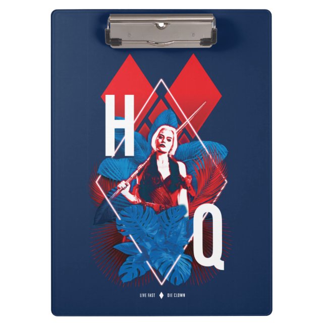 The Suicide Squad | Harley Quinn Fern & Diamonds Clipboard (Front)