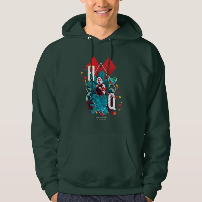 The Suicide Squad | Harley Quinn Floral Diamond Hoodie (Front)