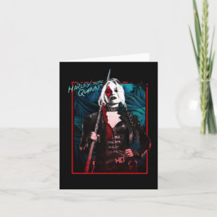 The Suicide Squad Harley Quinn & Green Ferns Note Card