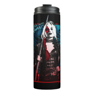 The Suicide Squad   Harley Quinn & Green Ferns Thermal Tumbler