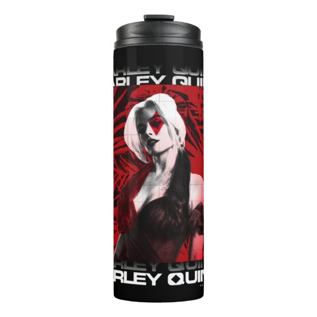 The Suicide Squad | Harley Quinn Red Fern Portrait Thermal Tumbler (Front)