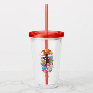 The Suicide Squad Peacemaker Flowers & Sunshine Acrylic Tumbler