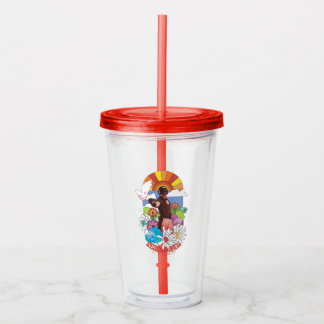 The Suicide Squad | Peacemaker Flowers & Sunshine Acrylic Tumbler