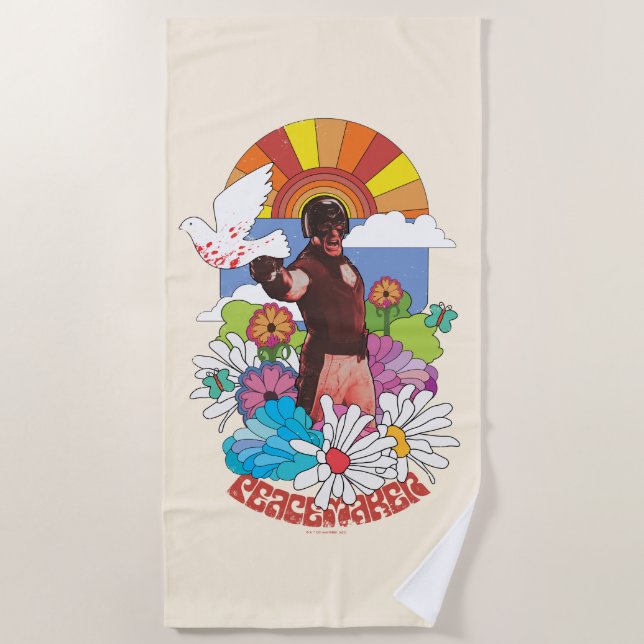 The Suicide Squad | Peacemaker Flowers & Sunshine Beach Towel (Front)