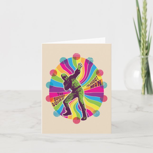 The Suicide Squad | Polka-Dot Man Psychedelic Note Card (Front)