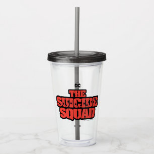The Suicide Squad Red and Black Logo Acrylic Tumbler