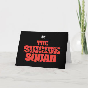 The Suicide Squad Red and Black Logo Card