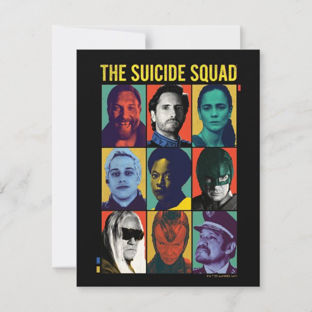 The Suicide Squad | Retro Grid With Amanda Waller Card (Front)