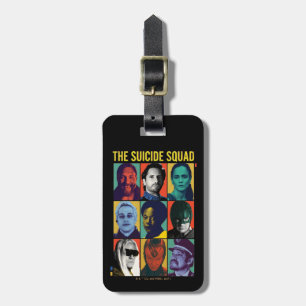 The Suicide Squad Retro Grid With Amanda Waller Luggage Tag