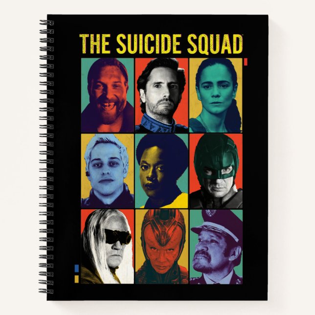 The Suicide Squad | Retro Grid With Amanda Waller Notebook (Front)