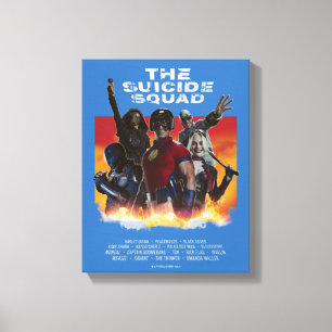 The Suicide Squad   Retro-Style Movie Poster Canvas Print