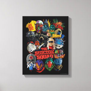 The Suicide Squad   Stylised Avatars Canvas Print