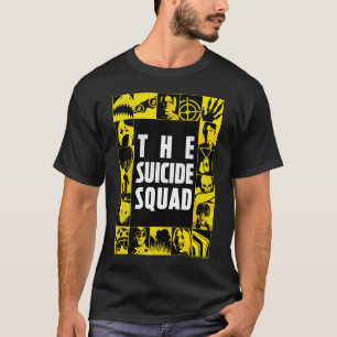 The Suicide Squad   Yellow & Black Icon Blocks T-Shirt