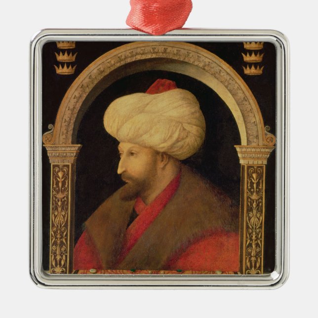 The Sultan Mehmet II  1480 Metal Tree Decoration (Front)