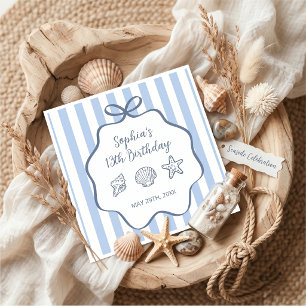 The Summer Hand Drawn Birthday Party Napkin