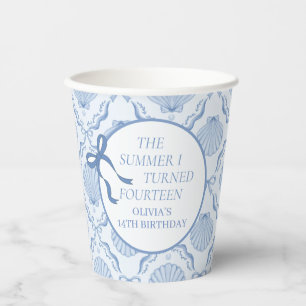 The Summer I Turned Fourteen 14th Birthday Paper Cups