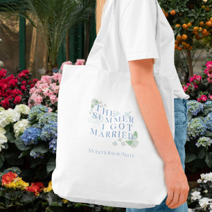 The Summer I Turned Married - Coastal Bachelorette Tote Bag