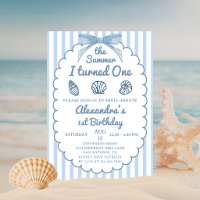 The Summer I Turned One Beach Blue 1st Birthday