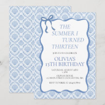 The Summer I Turned Thirteen 13th Birthday