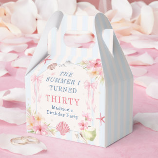 The Summer I Turned Thirty Seashell Birthday Favour Box