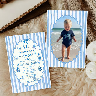The Summer I Turned Two 2nd Birthday Invitation