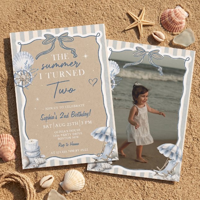 The Summer I Turned Two Birthday Invitation (Creator Uploaded)