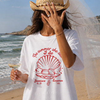 The Summer She Said I Do Custom Bachelorette Shirt