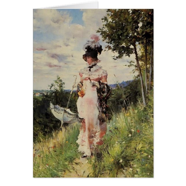 The Summer Stroll by Giovanni Boldini (Front)