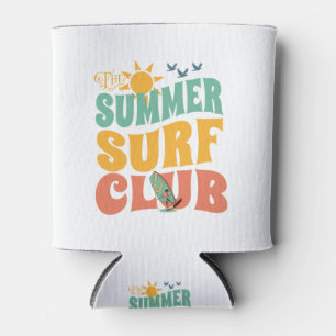 The Summer Surf Club-Beach-Summer-Surf-Funny Can Cooler
