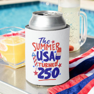 The Summer USA Turned 250 4th of July Can Cooler