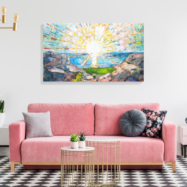 The Sun 1909 | Edvard Munch | Canvas Print (Insitu(LivingRoom))