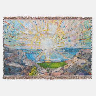 The Sun 1909 | Edvard Munch | Throw Blanket