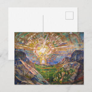 The Sun 1916 Edvard Munch Postcard