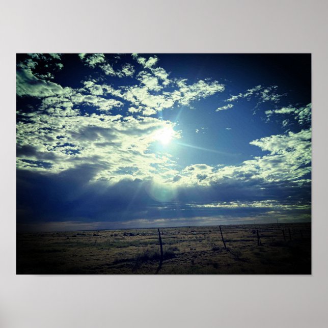 The sun above the prairie  poster (Front)