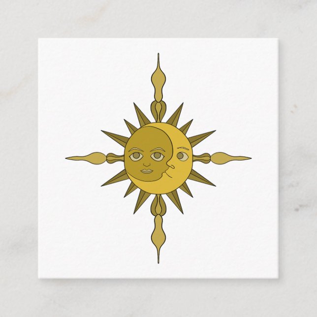 The Sun and Moon Enclosure Card (Front)