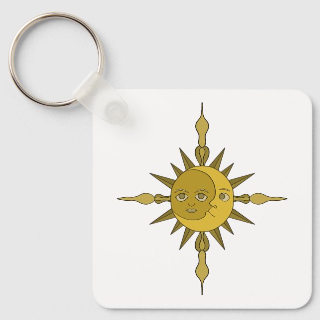 The Sun and Moon Key Ring (Front)