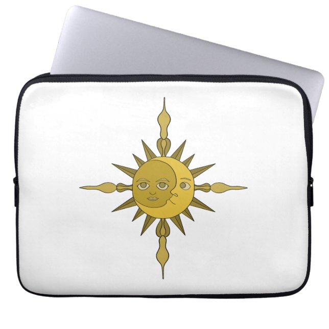 The Sun and Moon Laptop Sleeve (Front)