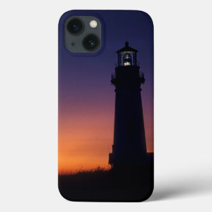 The sun ball drops down on the colourful horizon iPhone 13 case