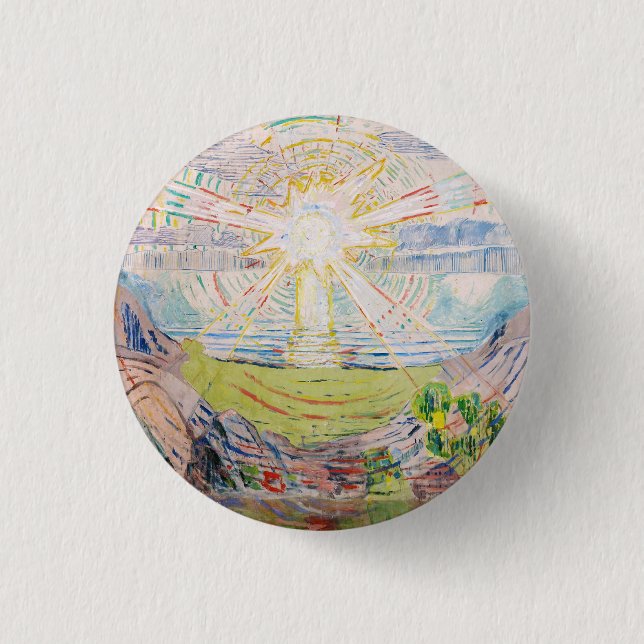 The Sun by Edvard Munch 3 Cm Round Badge (Front)