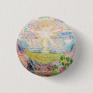 The Sun by Edvard Munch 3 Cm Round Badge