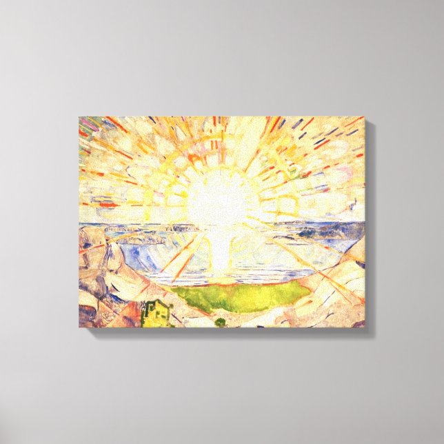 The Sun By Edvard Munch Canvas Print (Front)