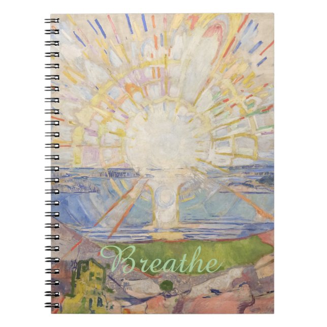 The Sun by Edvard Munch Notebook (Front)