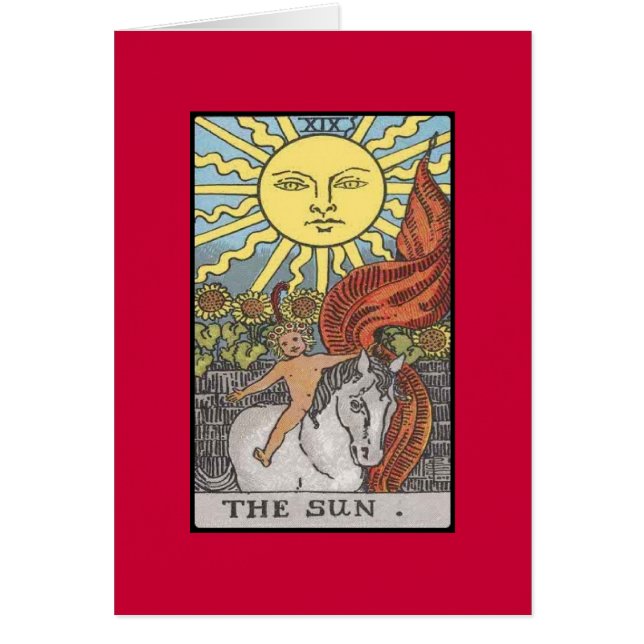 The Sun card tarot image (Front)
