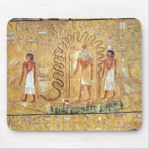 The sun god Ra in his solar barque Mouse Pad